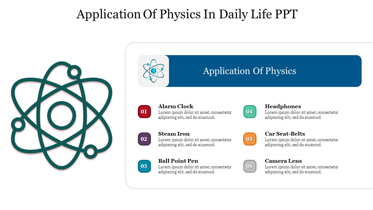 Application Of Physics In Daily Life PPT